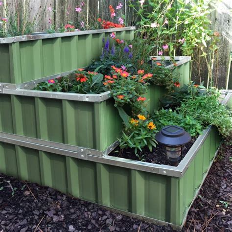 metal box for garden|galvanized steel raised garden bed.